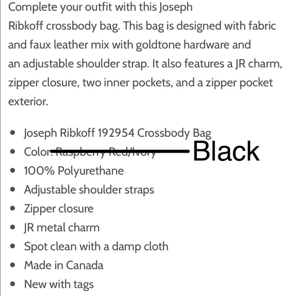 Joseph Ribkoff 192954 Crossbody Bag - Picture 4 of 4